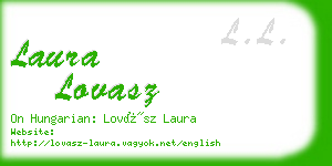 laura lovasz business card